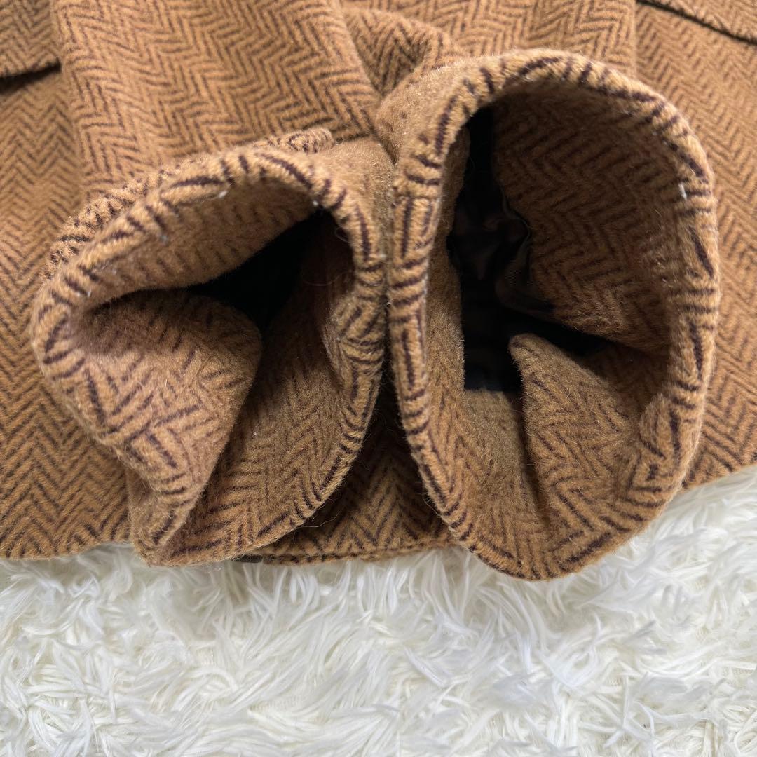 フェンディ　ロングコート　フォックスファー　アルパカ　モヘヤ　ヘリンボーン 42