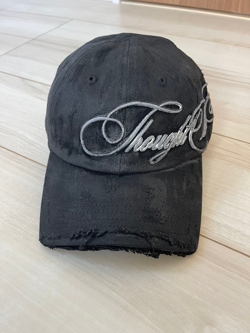 Thoughtwefriends ダメージ　キャップ　刺繍　ヌビアン
