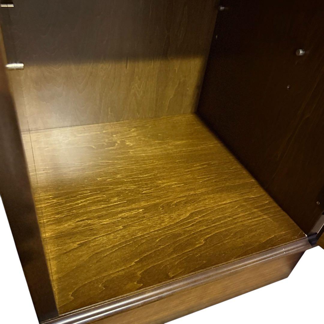 HR636 【美品】希少デザインkarimoku コロニアルスリムカップボード