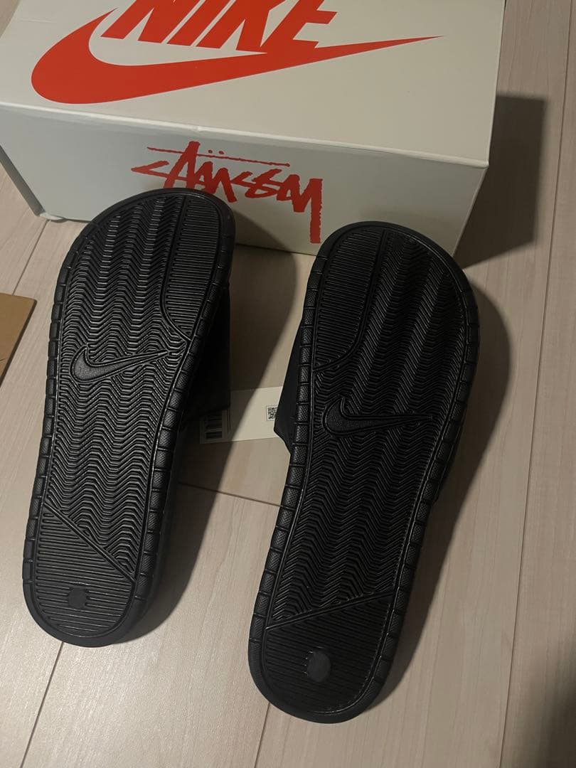 た*ん様 Stussy × Nike Benassi Slide \"Black\"