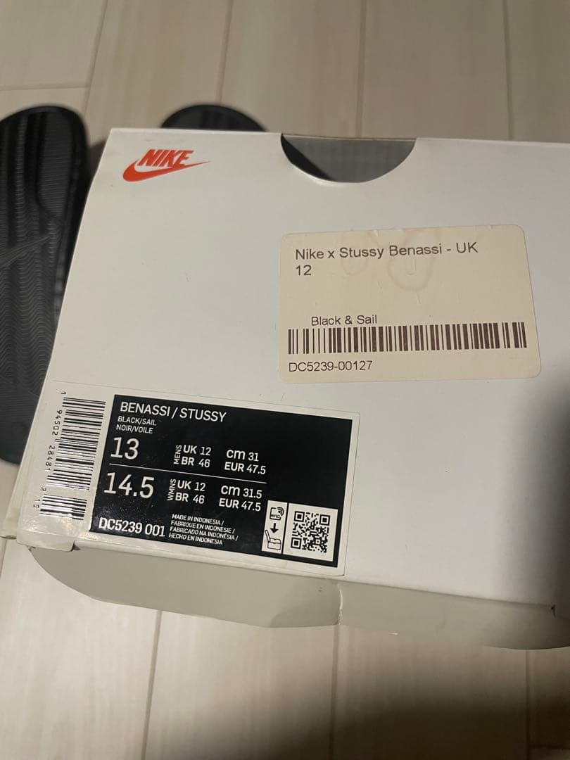 た*ん様 Stussy × Nike Benassi Slide \"Black\"