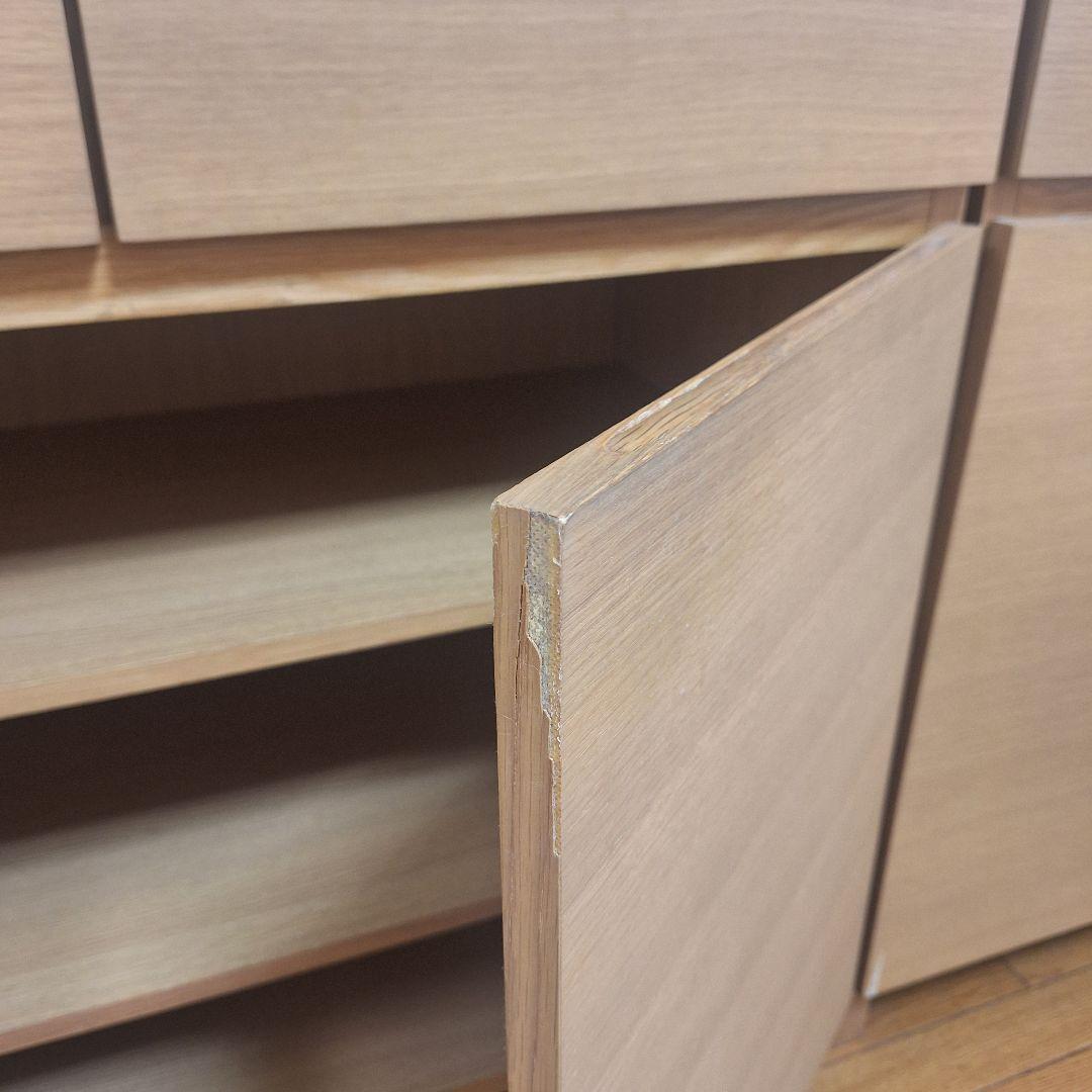 【出品 2/10まで!!】 無印良品 キャビネット タモ材 廃盤 幅80cm