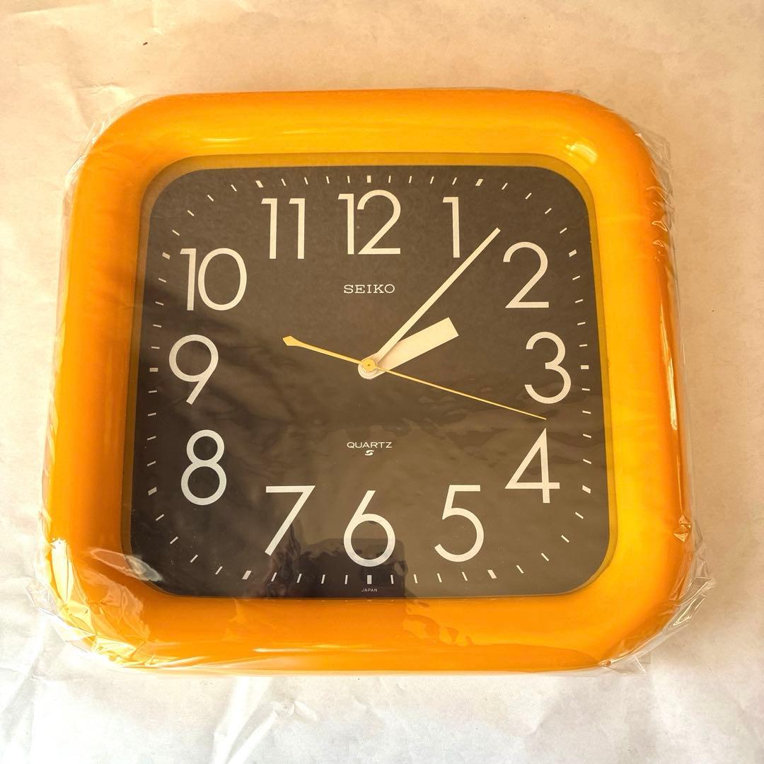 昭和レトロ 動作品 セイコー SEIKO 掛時計 ポップ 80年代　当時物