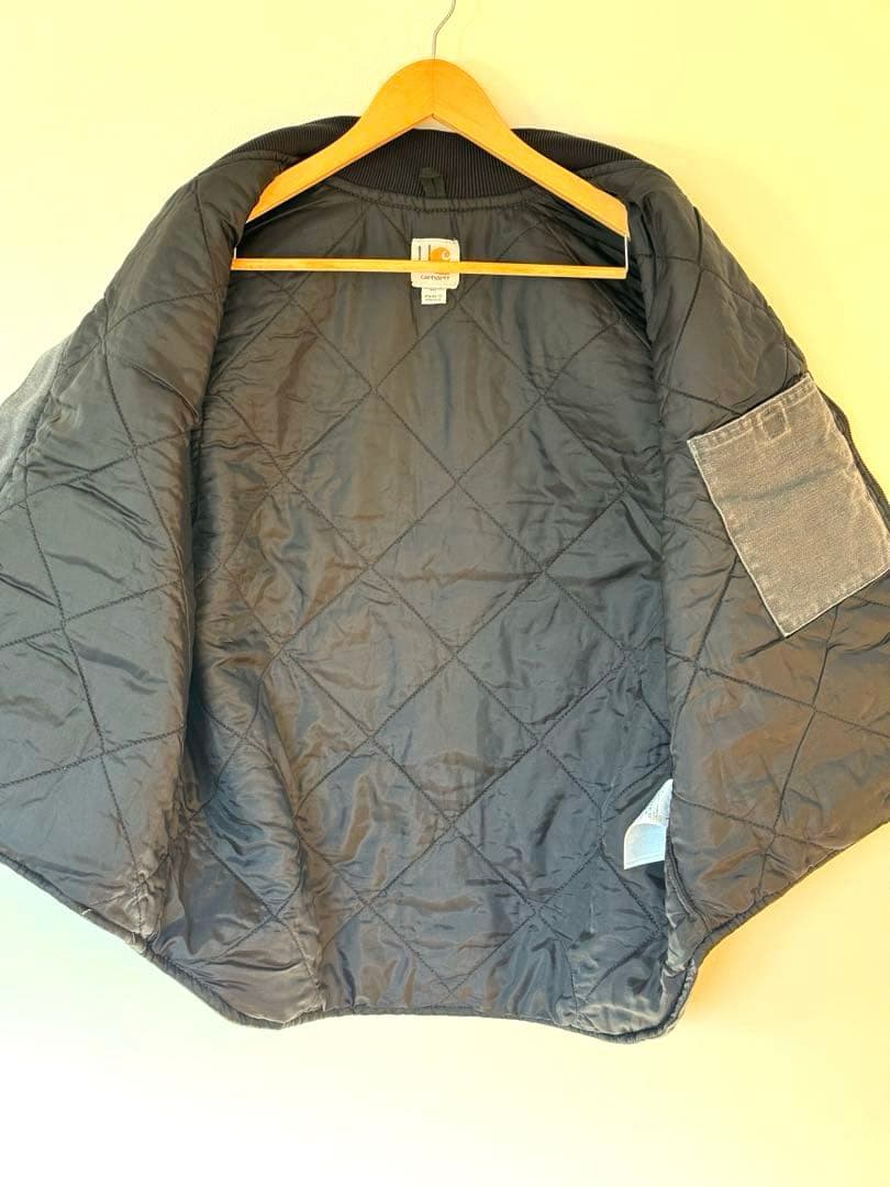 【大人気】良品 カーハート ダックベスト XL グレー フェード ヴィンテージ
