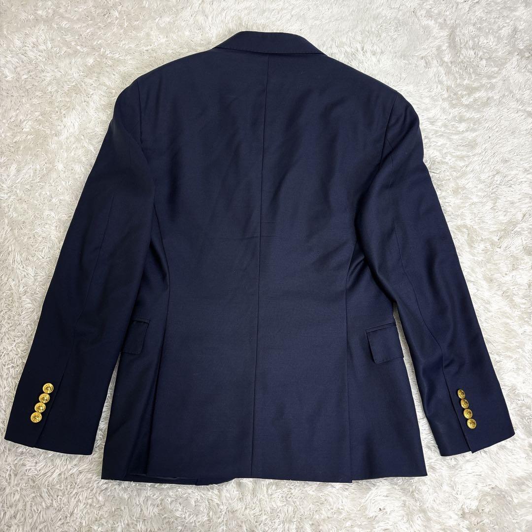 ポロラルフローレン ウールツイルブレザー 38S 紺ブレ 金ボタン 紺ブレ
