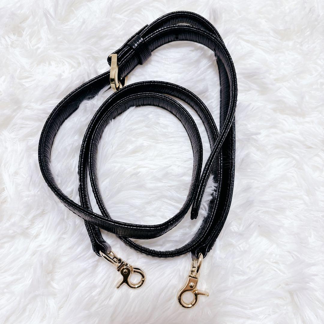 courrges クレージュ 2wayハンドバッグショルダー ブラックフォーマル