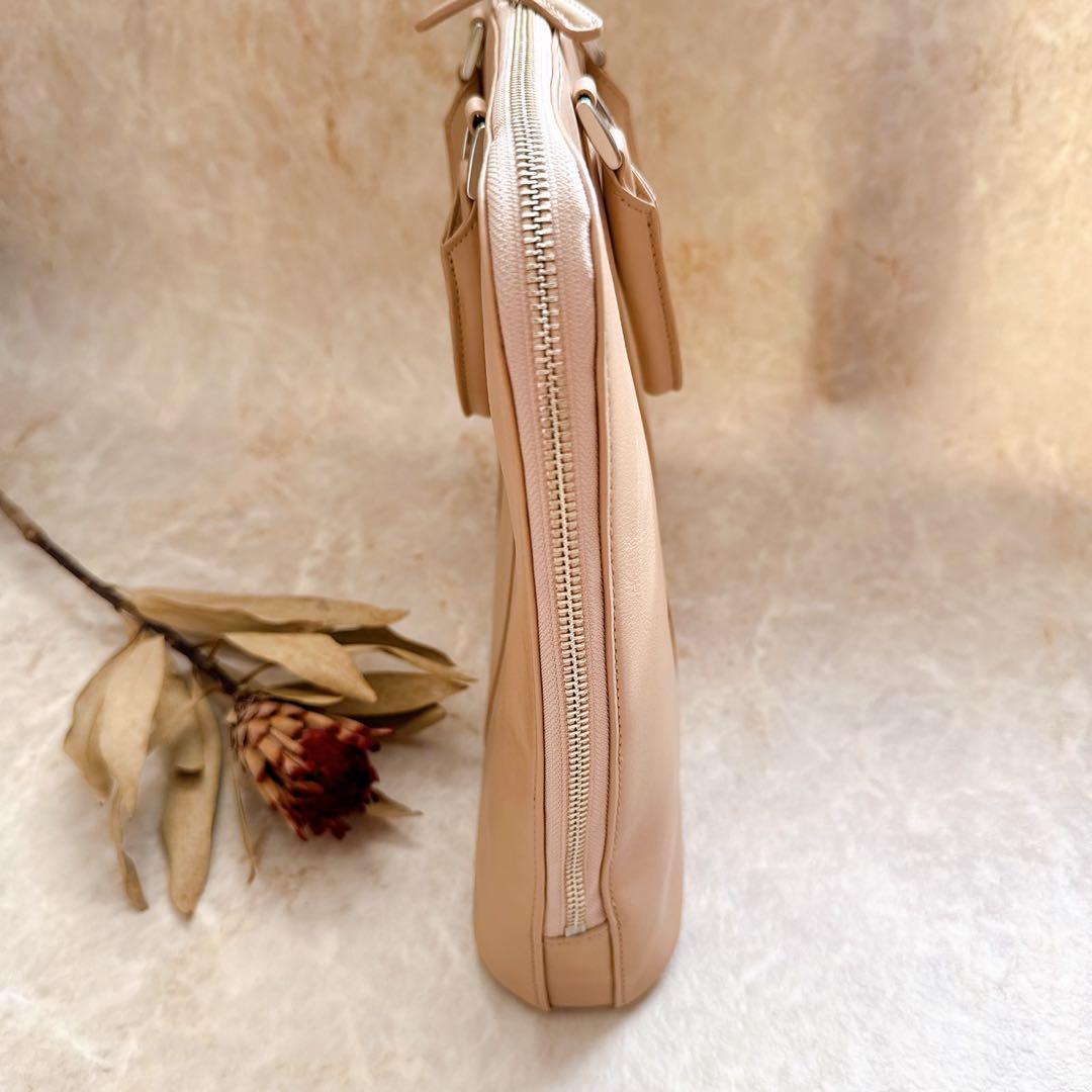 ビジネスレザーファクトリー 本革 A4 ビジネスバッグ ベージュ レザー バック