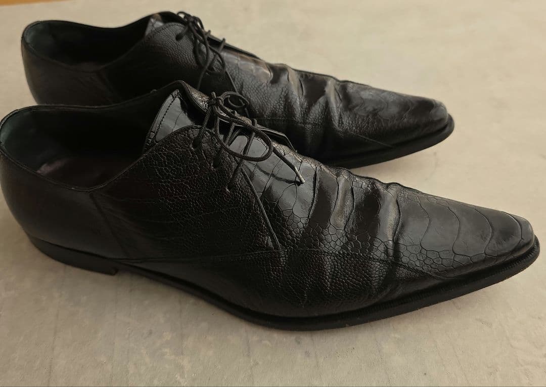 ドルチェ&ガッバーナ　オーストレッグ レザー ドレスシューズ　8 1/2