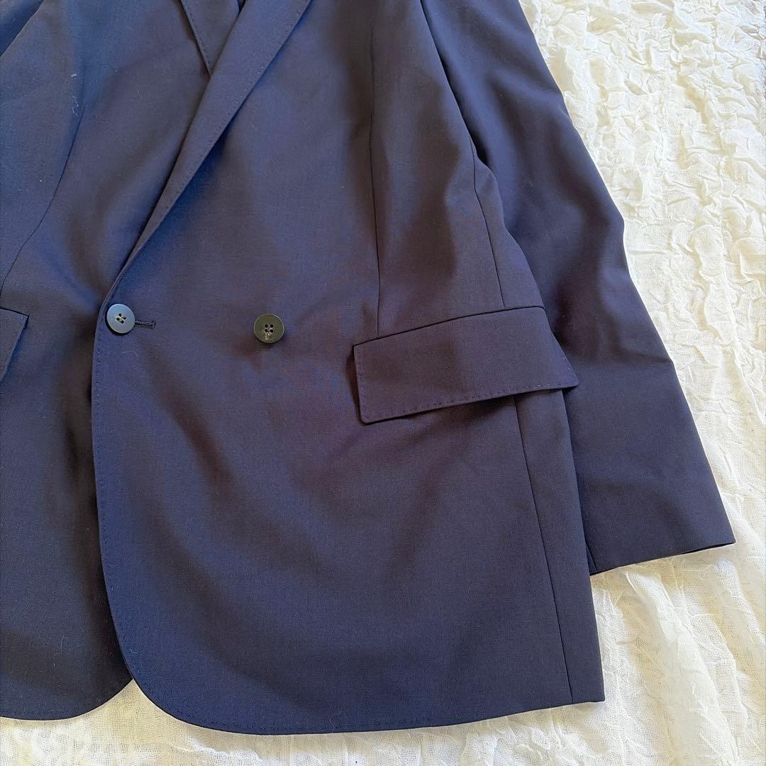 【セオリー】極美品✨ダブルブレストジャケット ストレッチ メリノウール