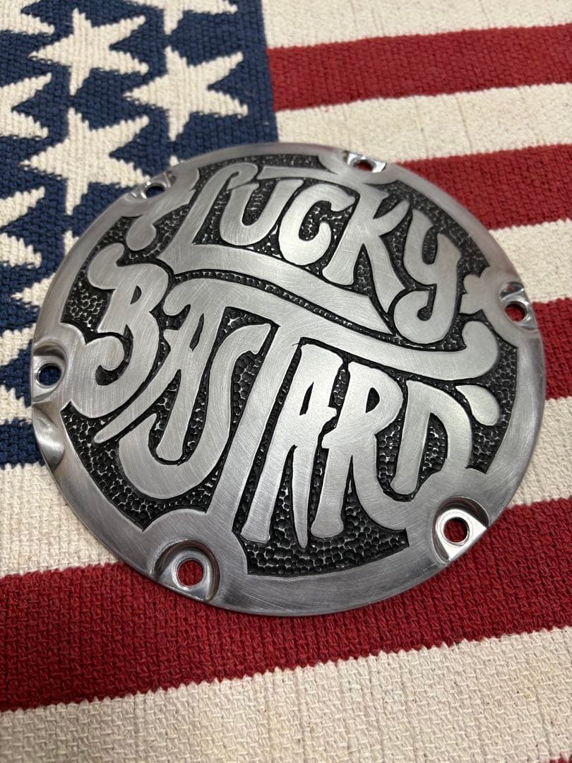 No.26ハーレーダビッドソン　スポーツスターダービーカバー手彫り 48 883