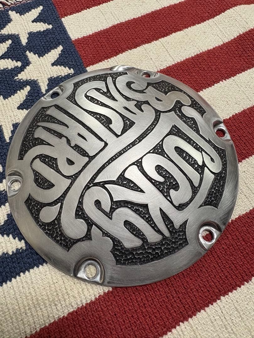 No.26ハーレーダビッドソン　スポーツスターダービーカバー手彫り 48 883