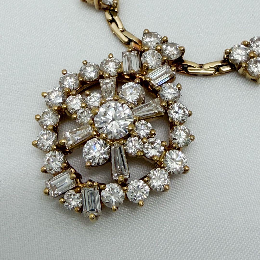 クチンスキー ヴィンテージ ネックレス K18 ダイヤモンド