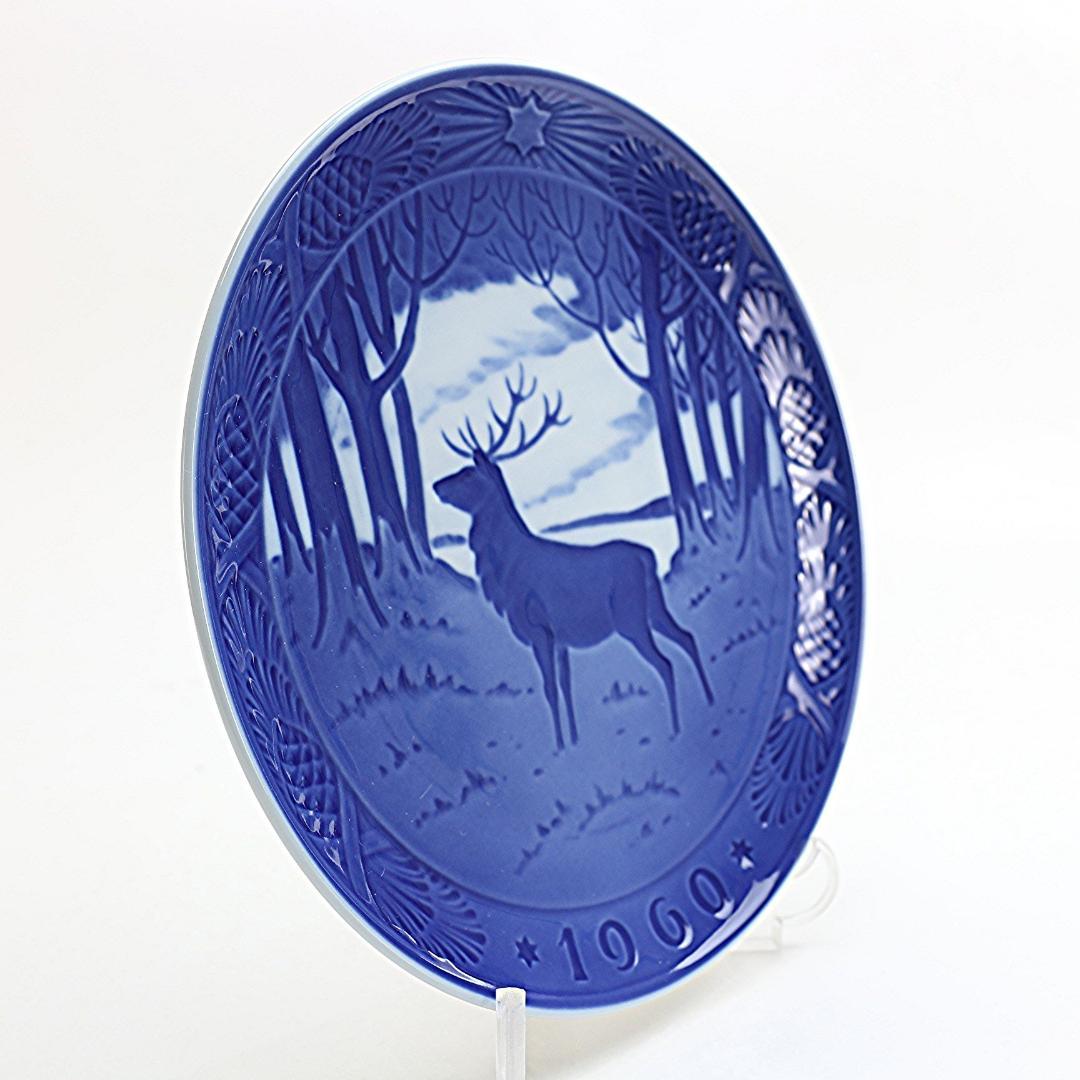 1960年 「牡鹿」 イヤープレート ロイヤルコペンハーゲン 北欧 の 陶器