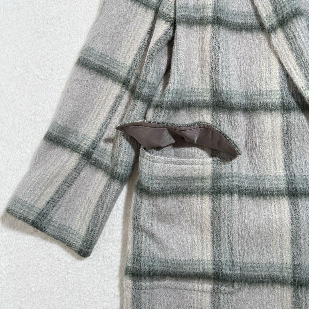 美品✨　AURALEE　シャギーチェックジャケット　白石麻衣さん　アルパカ　M