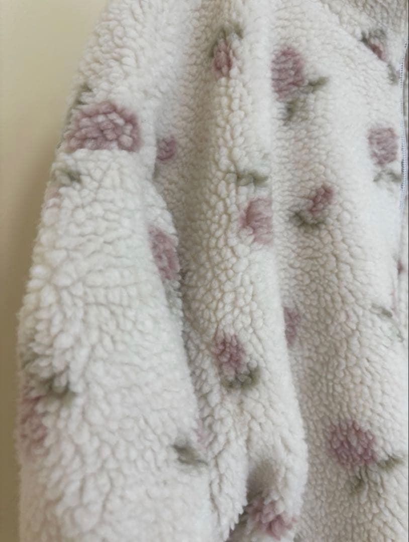 merry jenny メリージェニー flower ボアブルゾン アウター