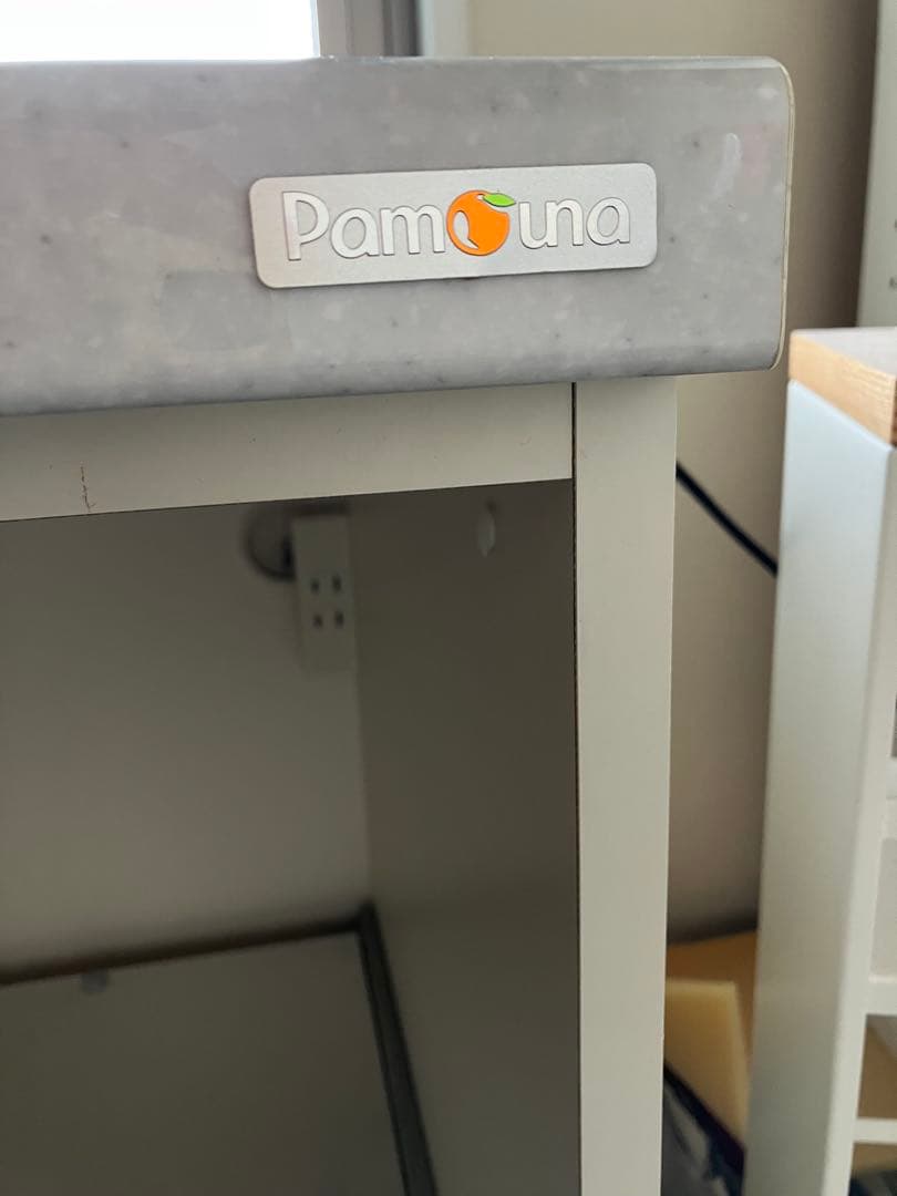 《送料込み》Pamouna パモウナ 120ホワイト食器棚 引き出し付き