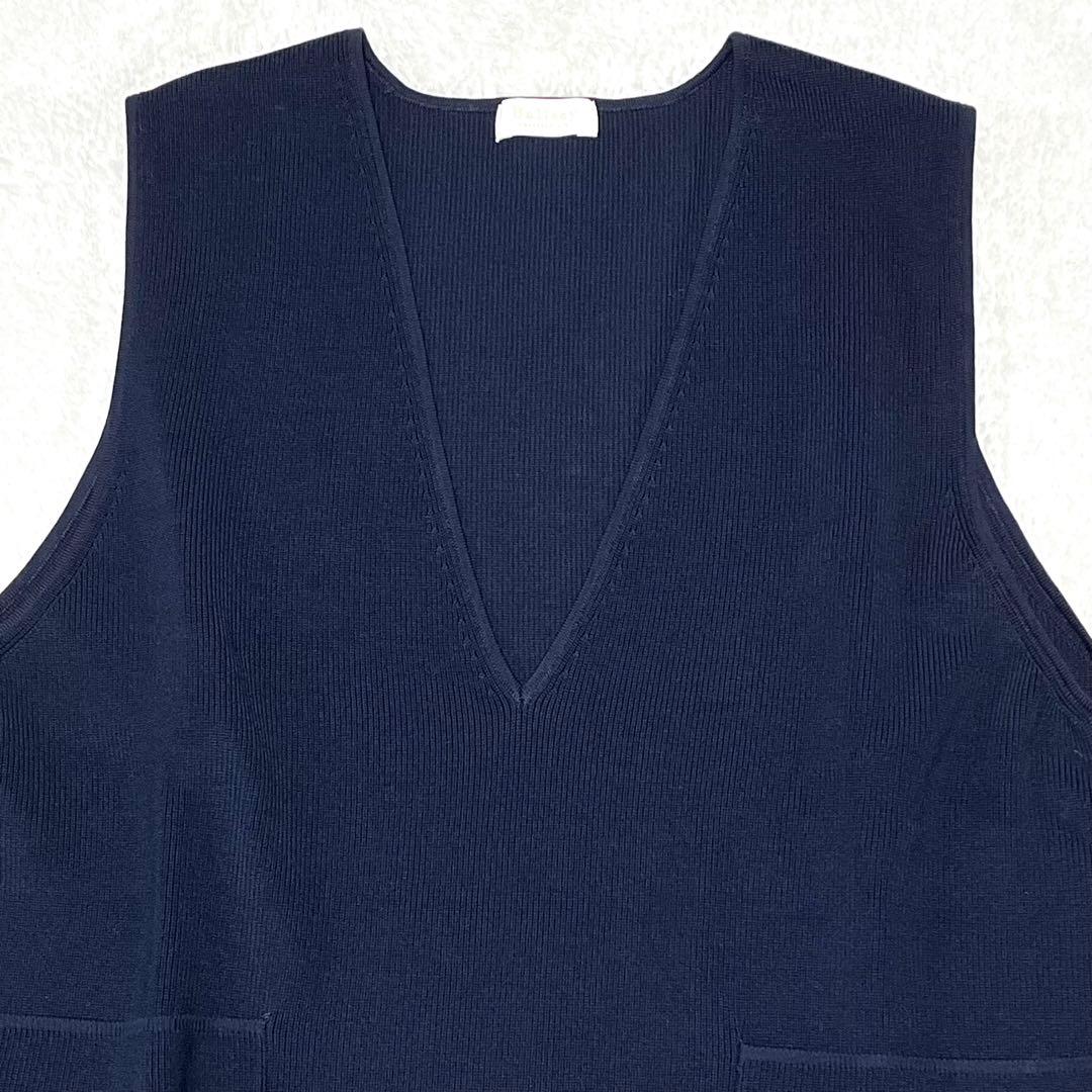 トゥモローランド　ボールジィ　パールコンビＶネックベスト　ネイビー
