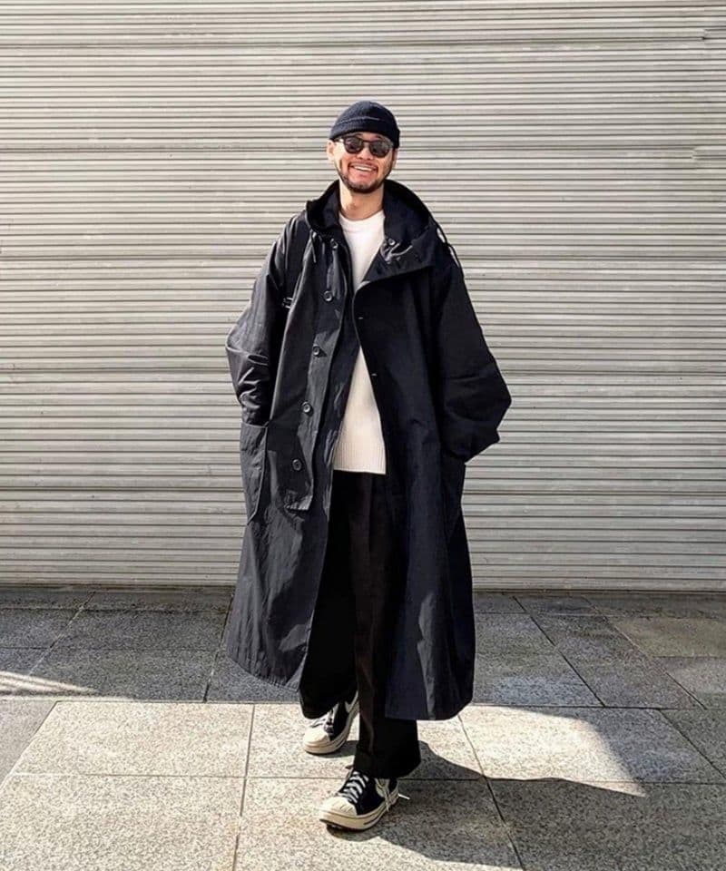 Warm Cotton Windbreaker Jacket / ブラック/ L