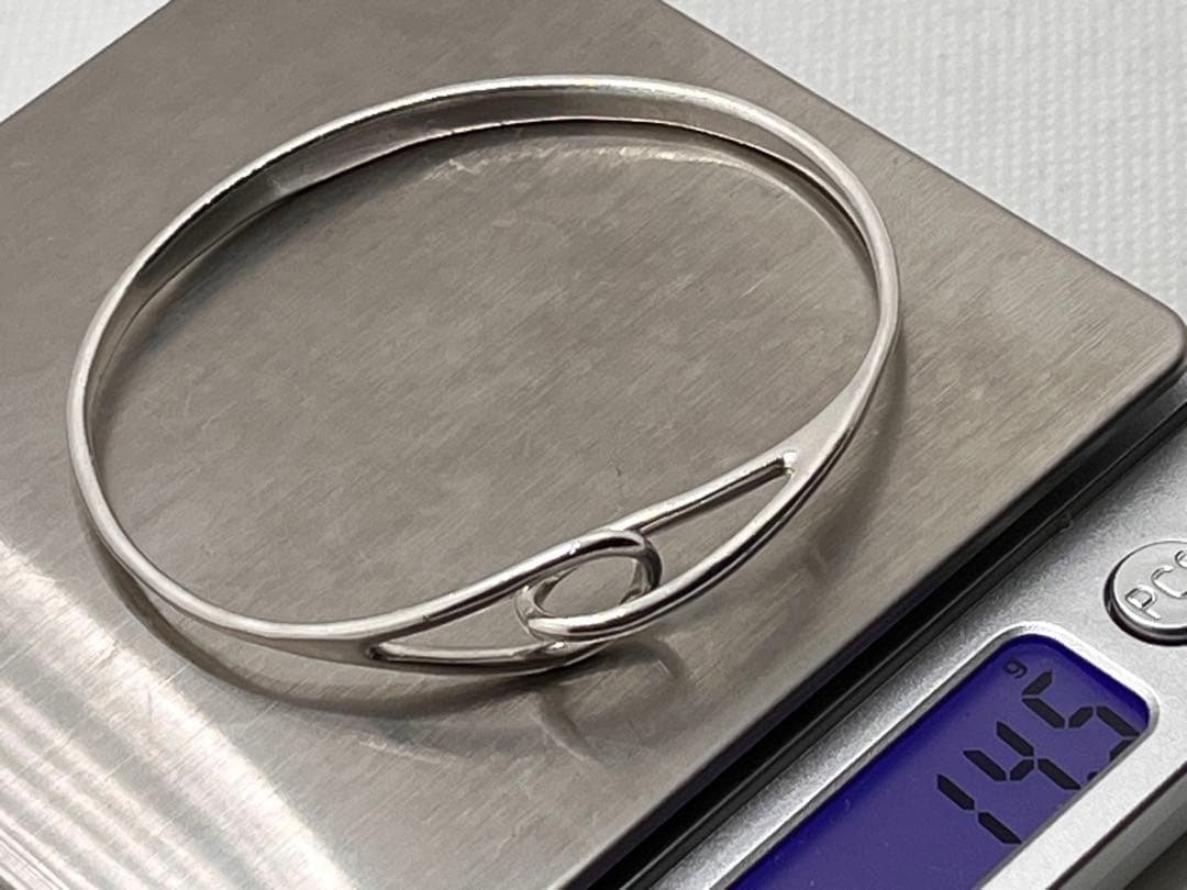 c296 ティファニー　ダブルループ　バングル　シルバー　925