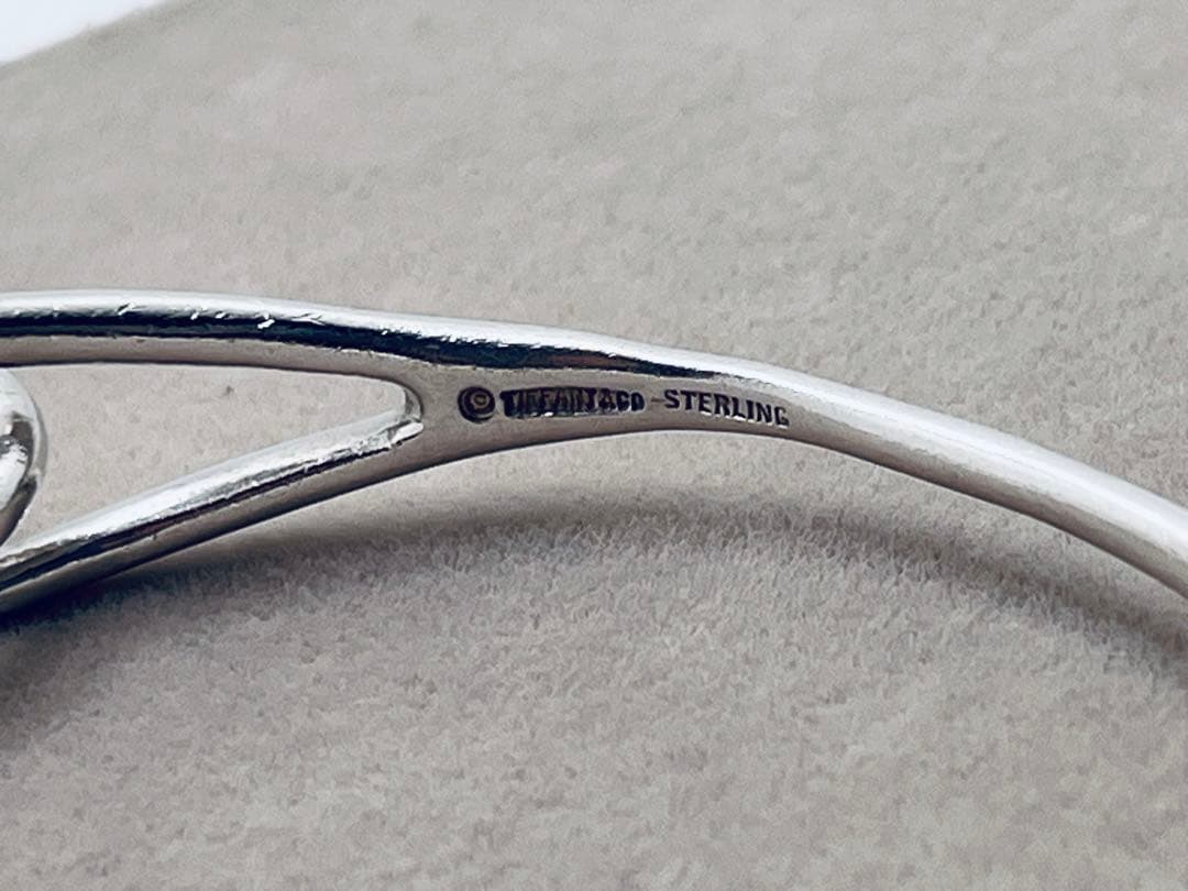 c296 ティファニー　ダブルループ　バングル　シルバー　925