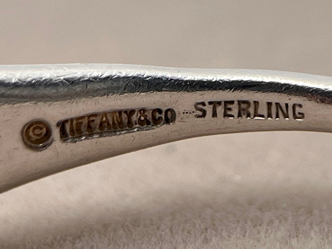 c296 ティファニー　ダブルループ　バングル　シルバー　925
