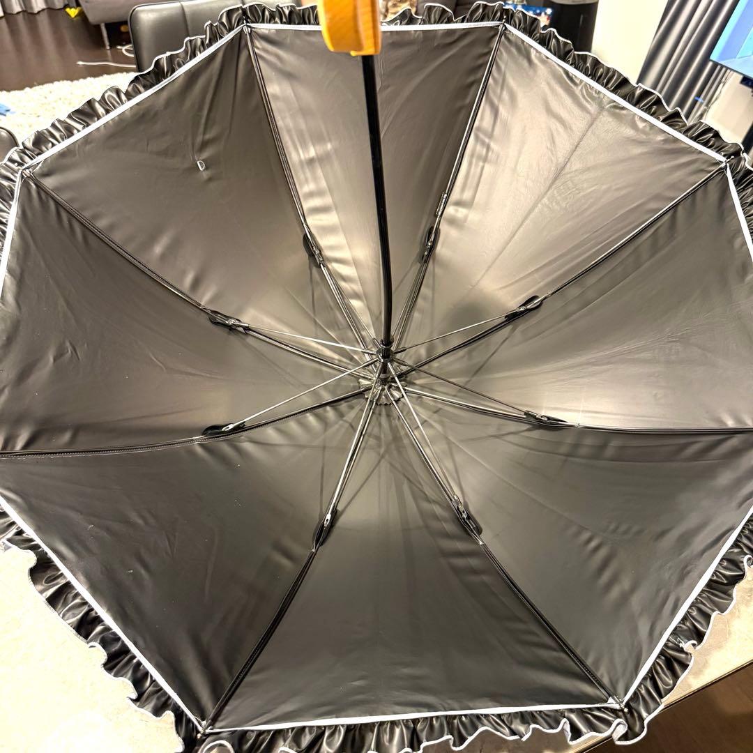 サンバリア100完全遮光Sサイズ フリル 日傘 ライトブルー