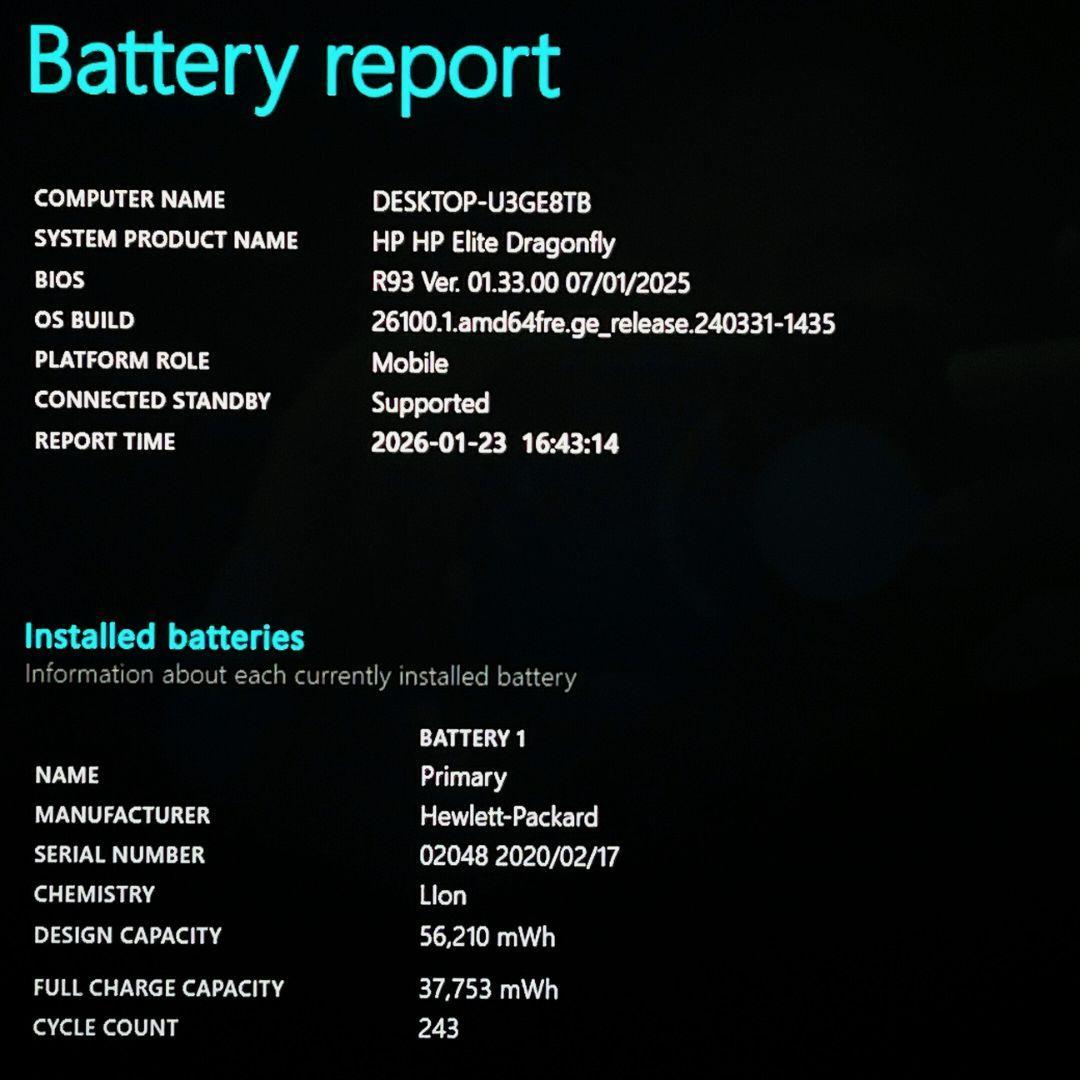 HP EliteDragonfly i5 8G SSD256 FHD タッチ