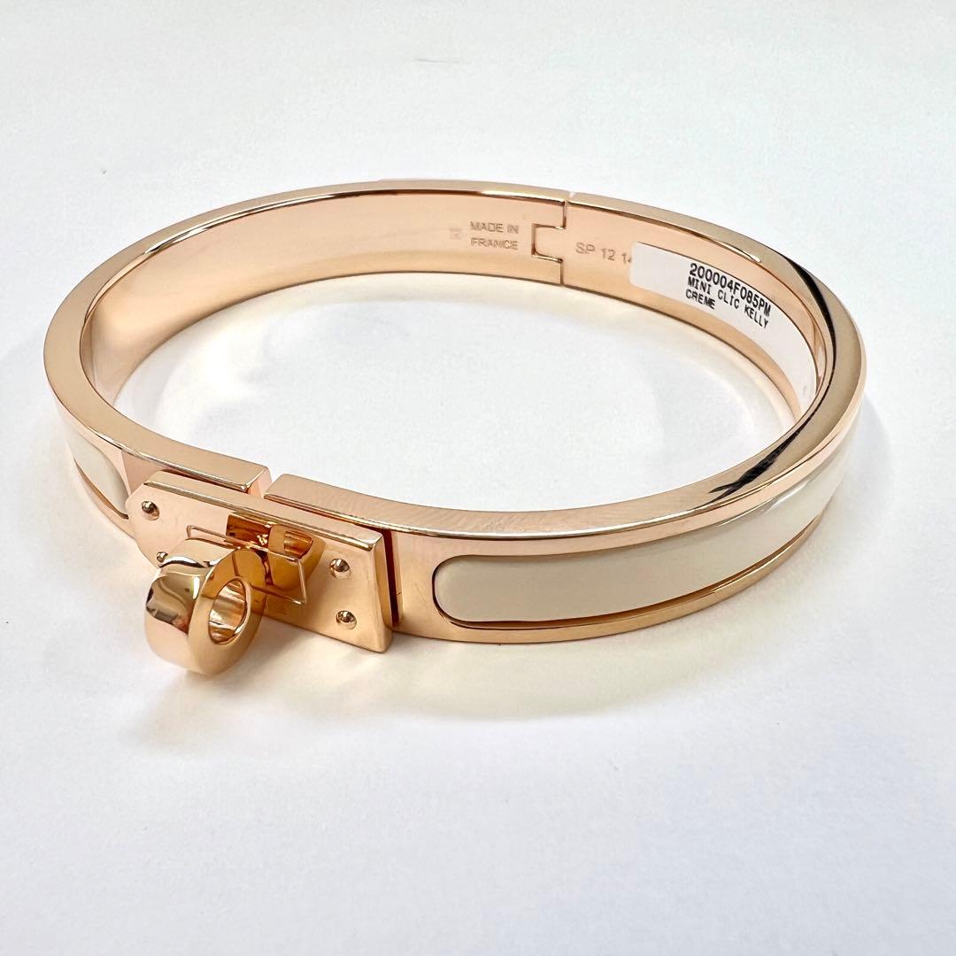 新品未使用　HERMES エルメス　ミニクリックケリー　PM クリーム　PG金具