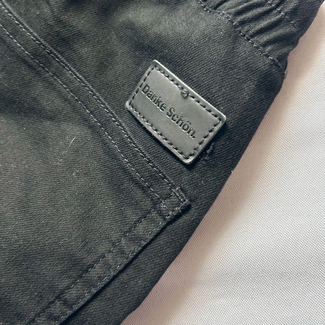 タグ付き　ダンケシェーン　カーゴパンツ　フラップポケット　ブラック　【28】S