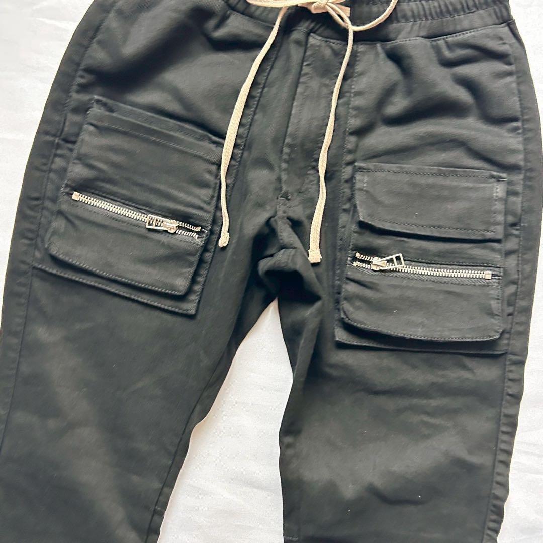 タグ付き　ダンケシェーン　カーゴパンツ　フラップポケット　ブラック　【28】S