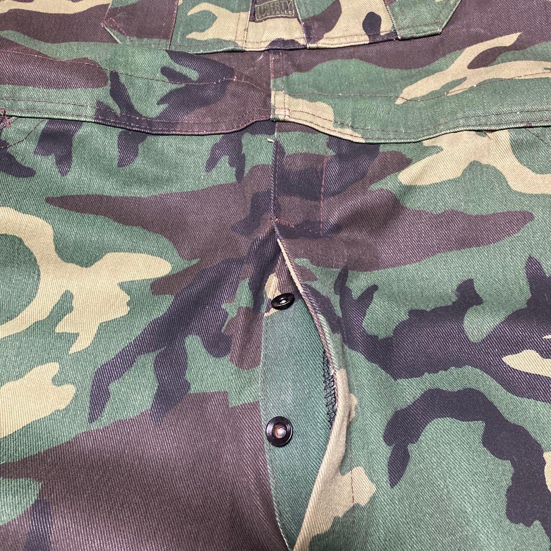 LIBERTY迷彩オーバーオール ダブルニー