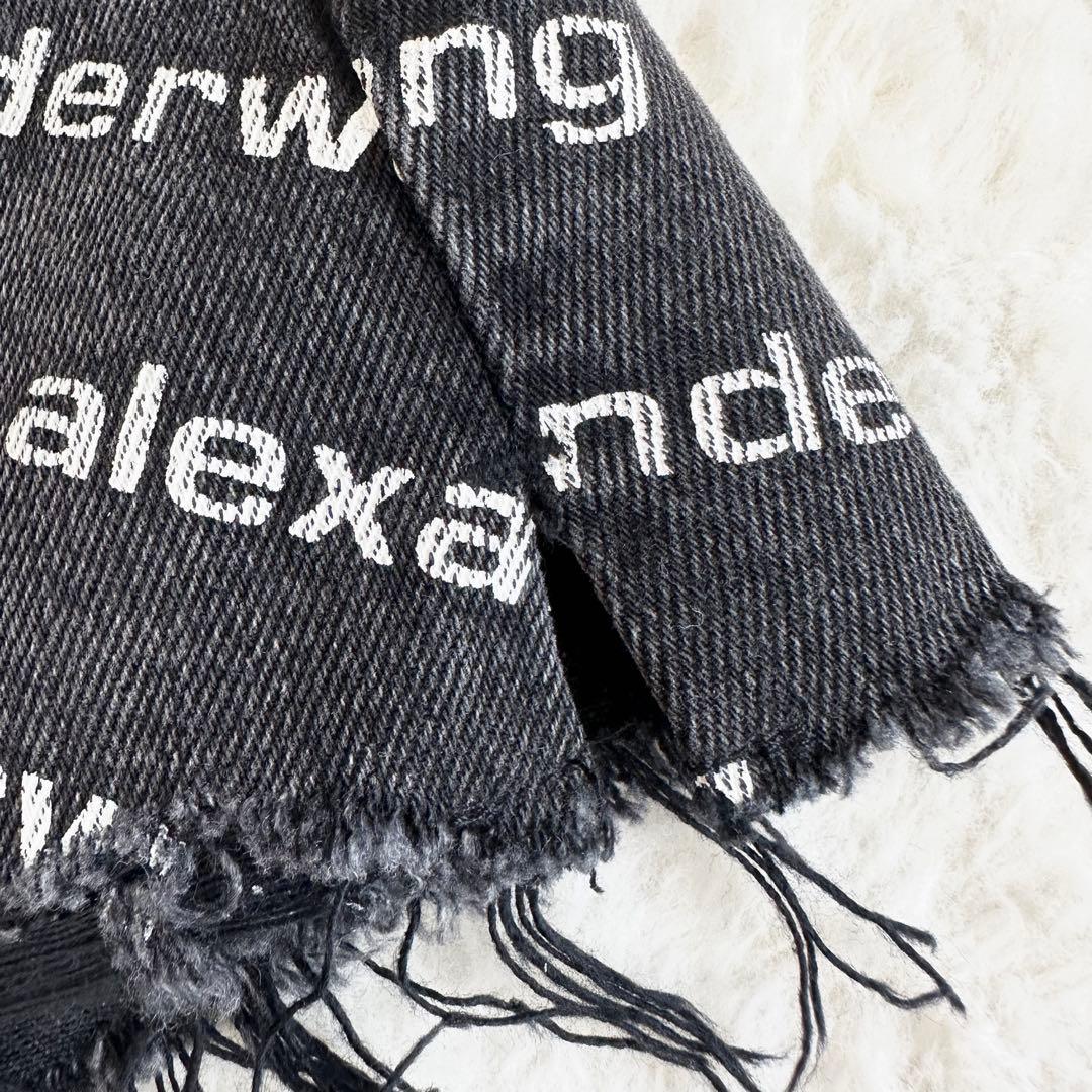 ♩✨alexanderwang ロゴプリント デニム ショートパンツ