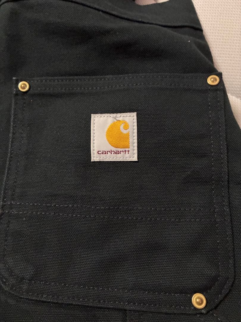 【美品】Carhartt カーハート ダブルニー 30 x 30 ブラック