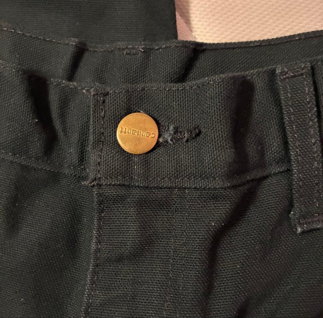 【美品】Carhartt カーハート ダブルニー 30 x 30 ブラック