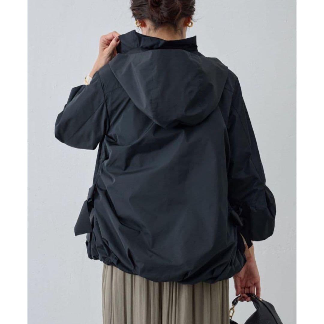 美品 BEARDSLEY ビアズリー バルーンブルゾン リボン ブラック