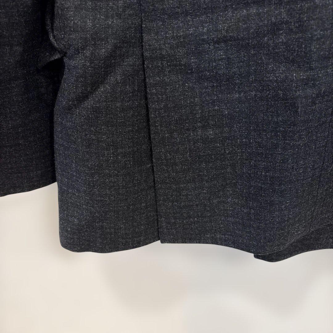 カノニコ ダブルジャケット セットアップ チェック グレー Super100