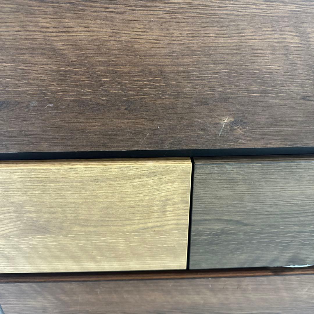 ニトリ　木製チェスト 6段 ダークブラウン