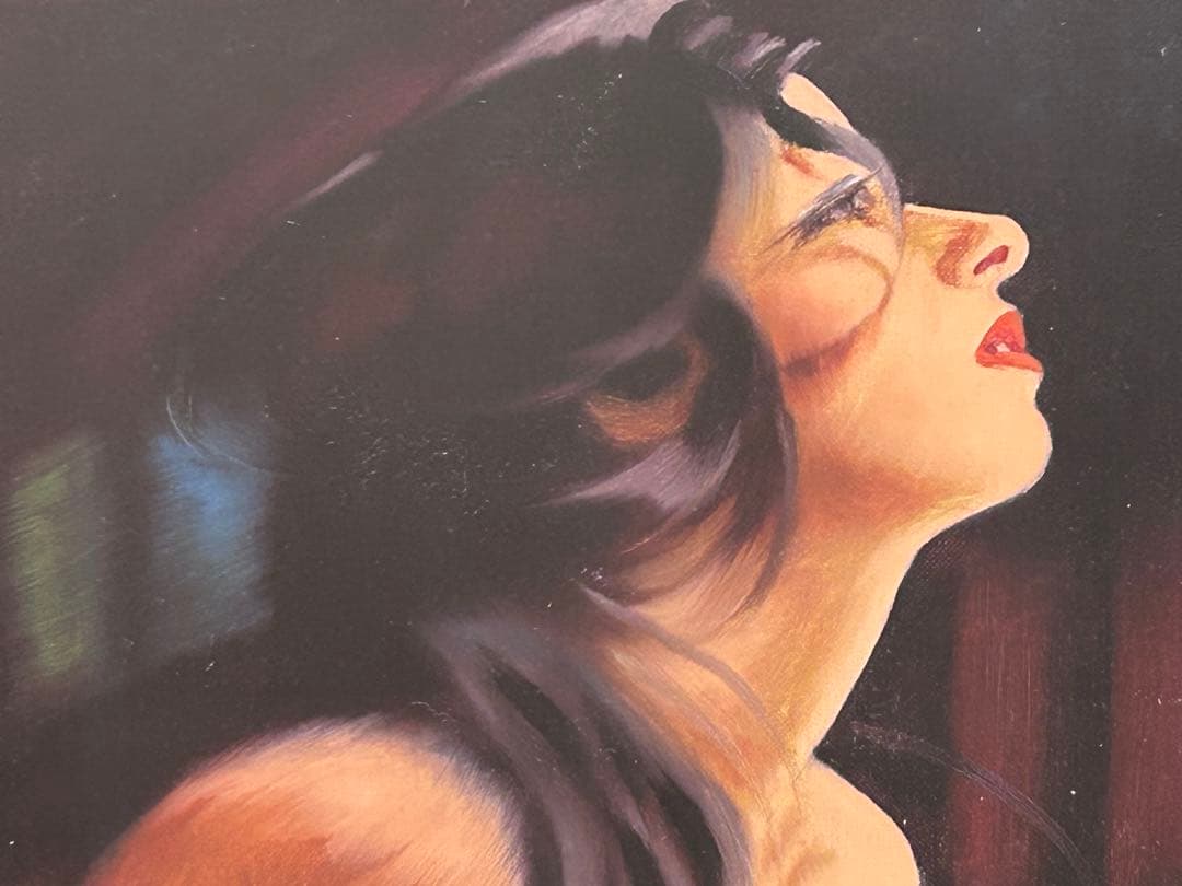 【真作】谷崎勉 油彩 6号 裸婦 元青龍社構成員 油彩 直筆サイン　-292-