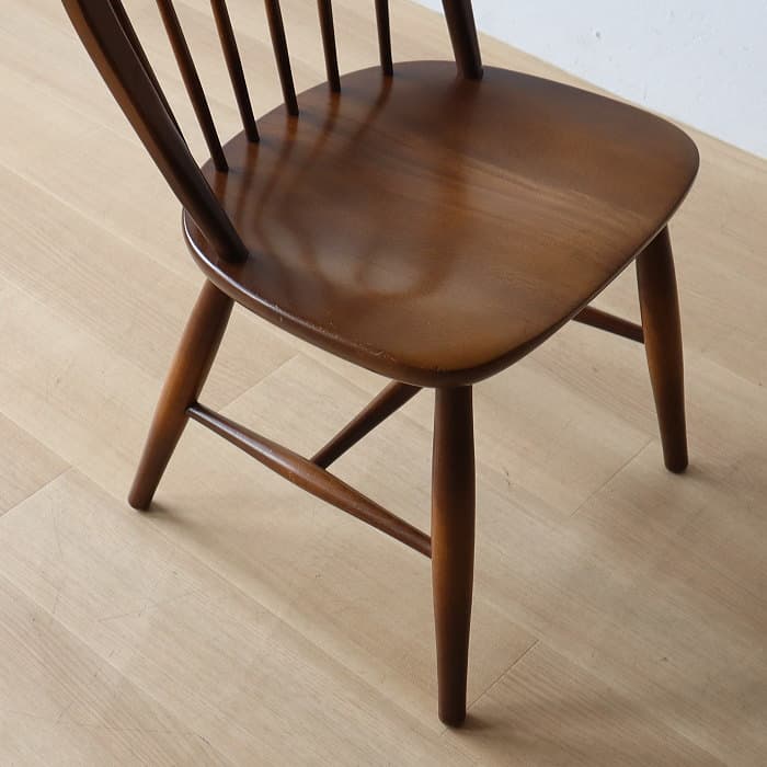 アンティーク 飛騨産業 キツツキ ウィンザーチェア ブナ材 無垢材③