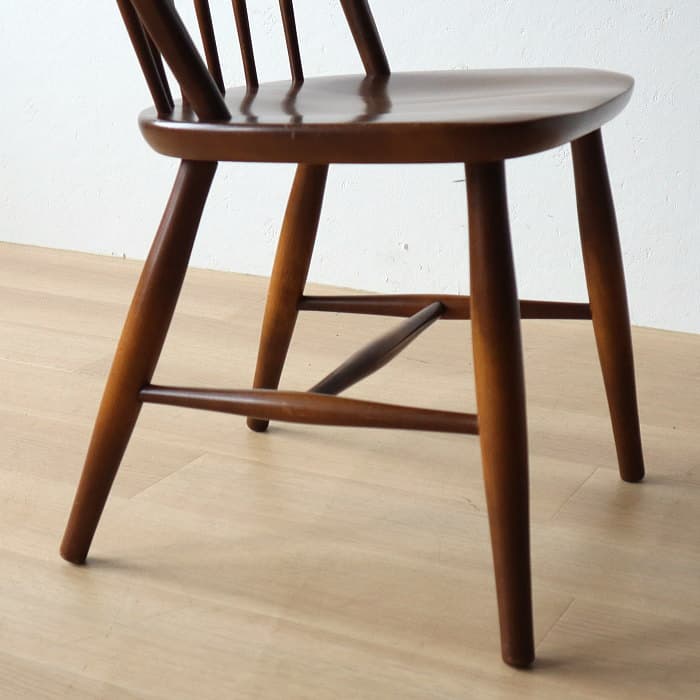 アンティーク 飛騨産業 キツツキ ウィンザーチェア ブナ材 無垢材③