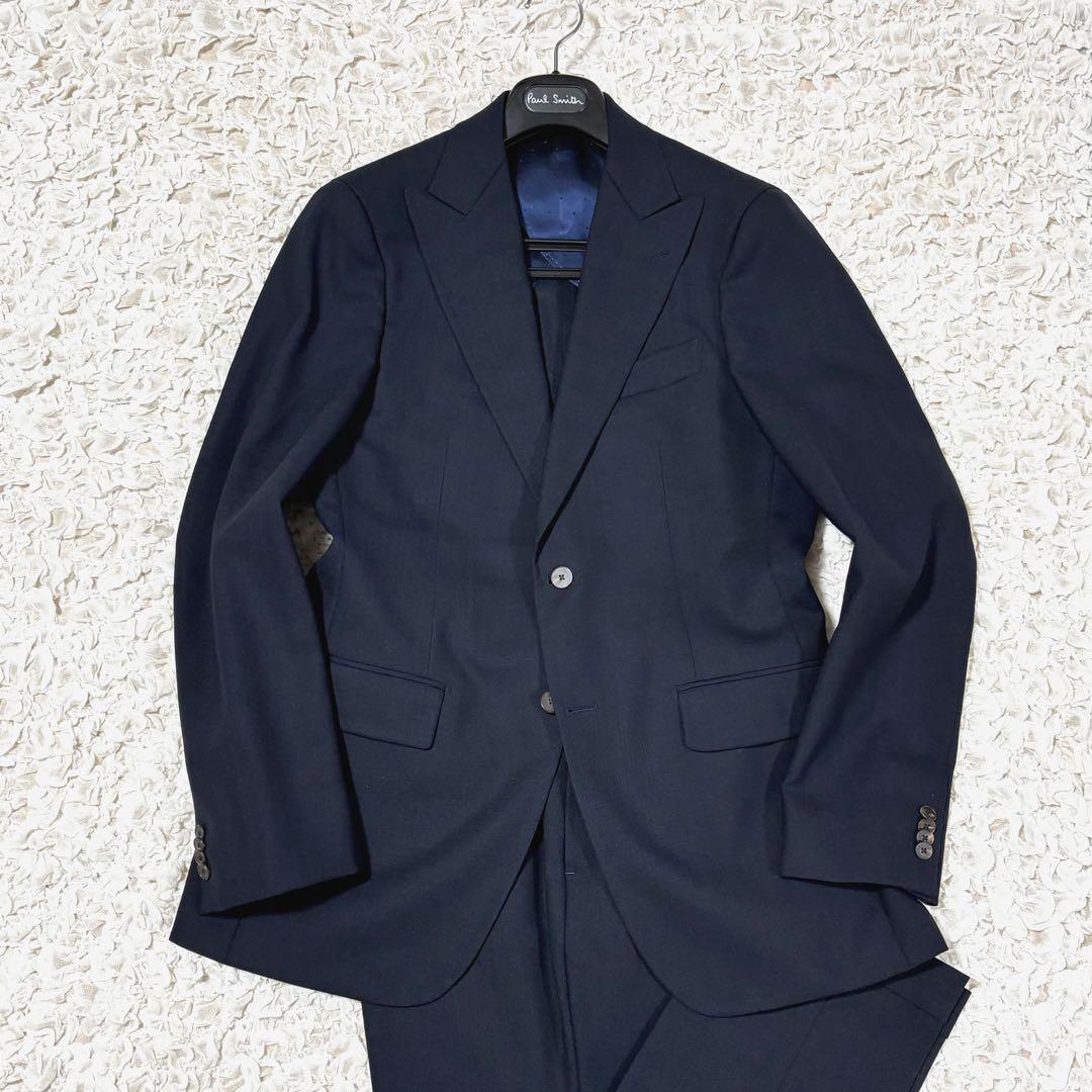 美品 アルチザン マーチンソン スーツ セットアップ シングル ネイビー L