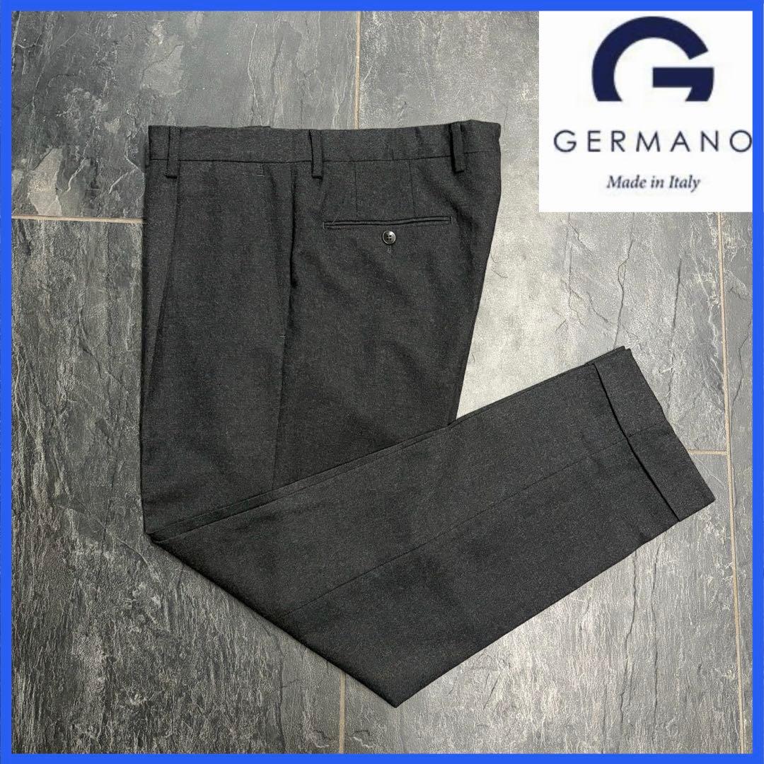 【BEAMS F】GERMANO ジェルマーノ　ウール スラックス　パンツ　50