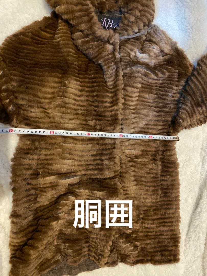 KB. fur 軽量 ミンク カシミア 高級 カーディガン ファー コート