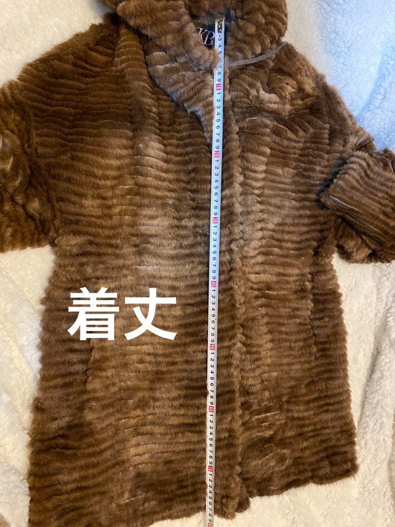 KB. fur 軽量 ミンク カシミア 高級 カーディガン ファー コート