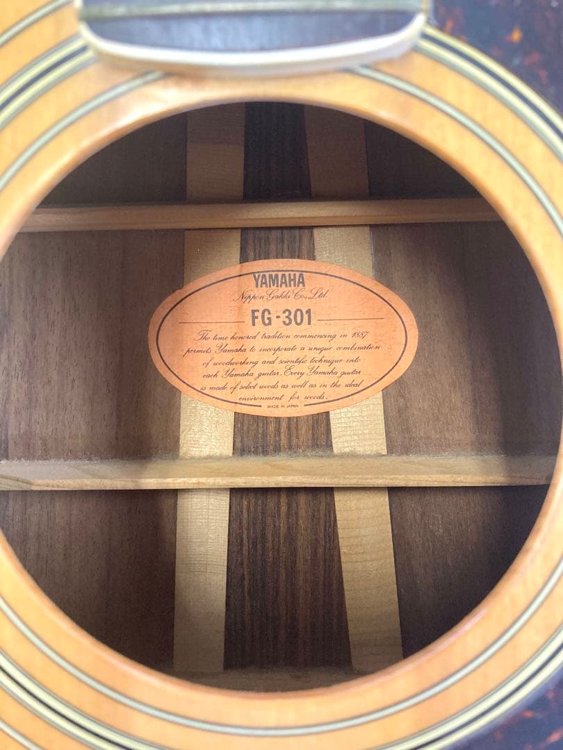 YAMAHA FG-301 アコースティックギター ケースFenderストラップ
