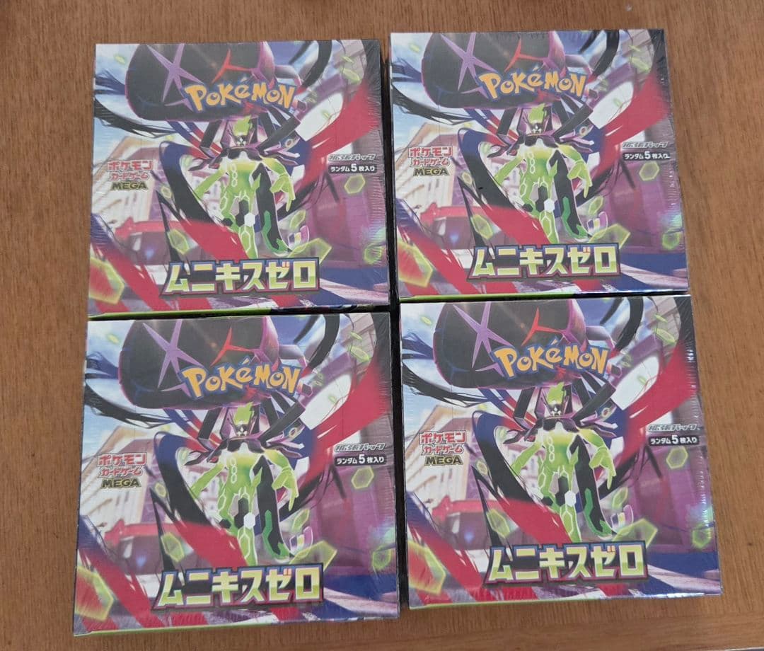 ポケモンカードゲーム ムニキスゼロ 4BOX シュリンク付き
