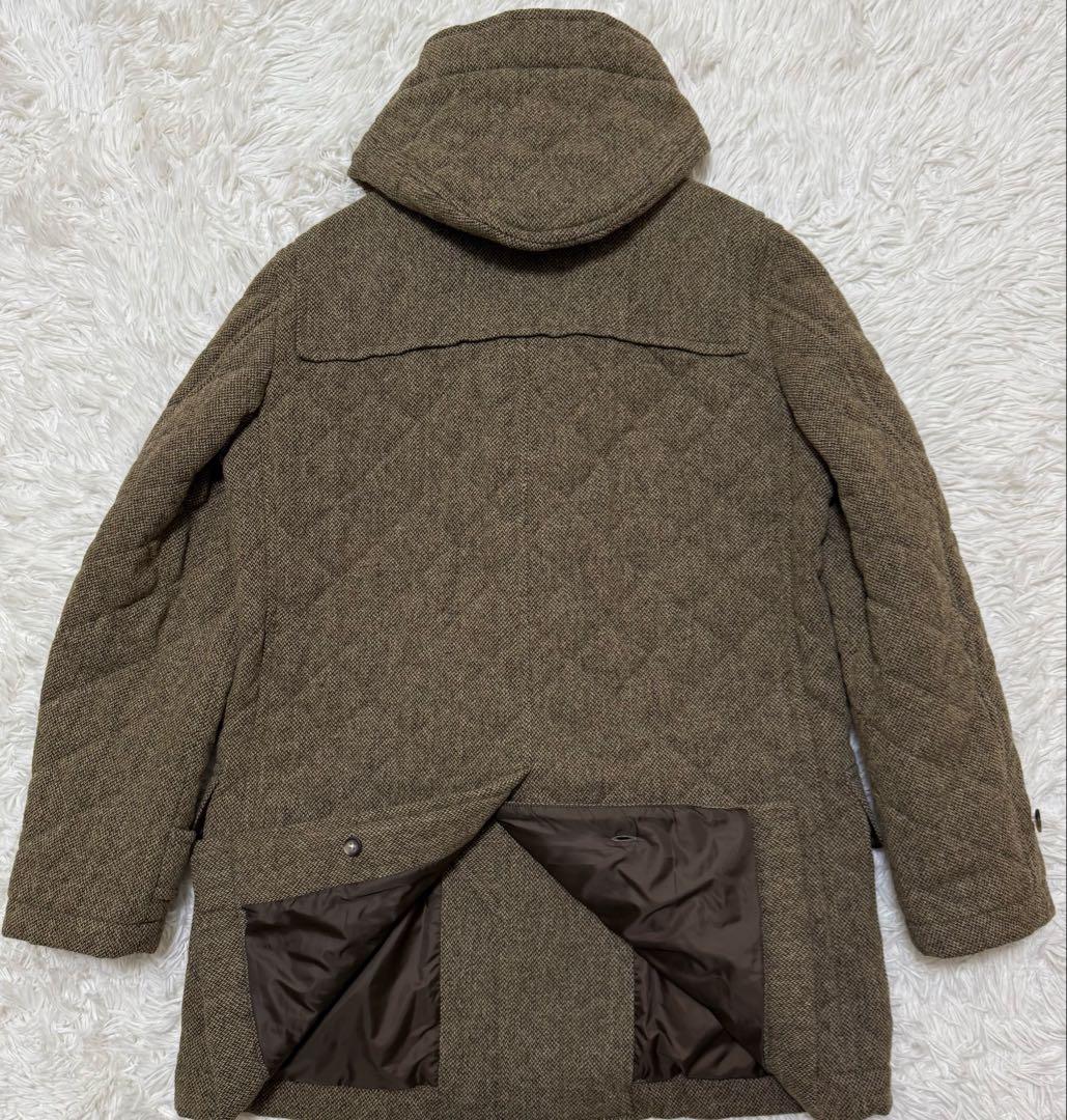 【極美品】J.PRESS ダッフルコート　ウールツイード　大きいサイズLL