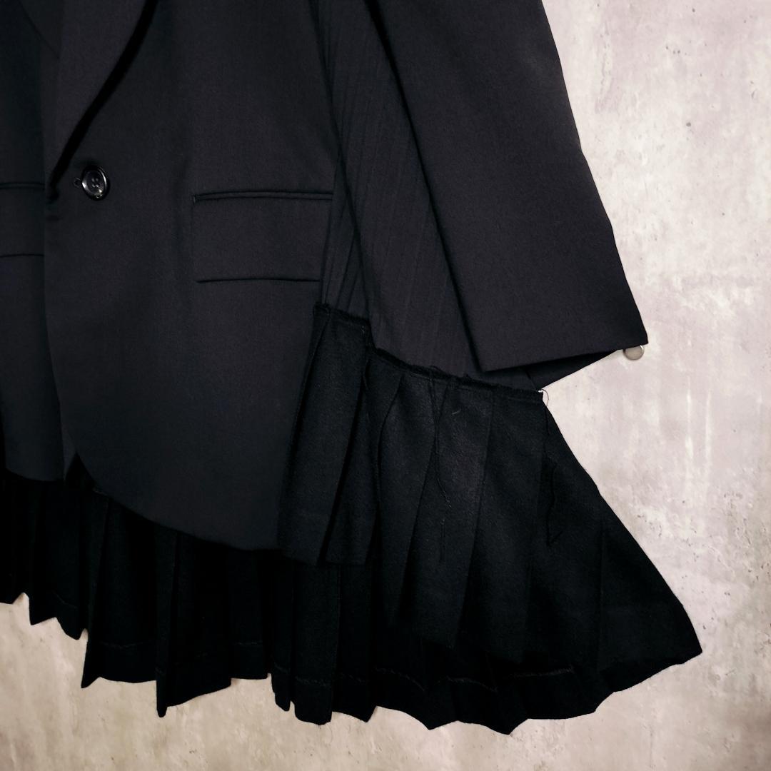 【21AWランウェイモデル・美品】ジュンヤワタナベ プリーツドッキングジャケット