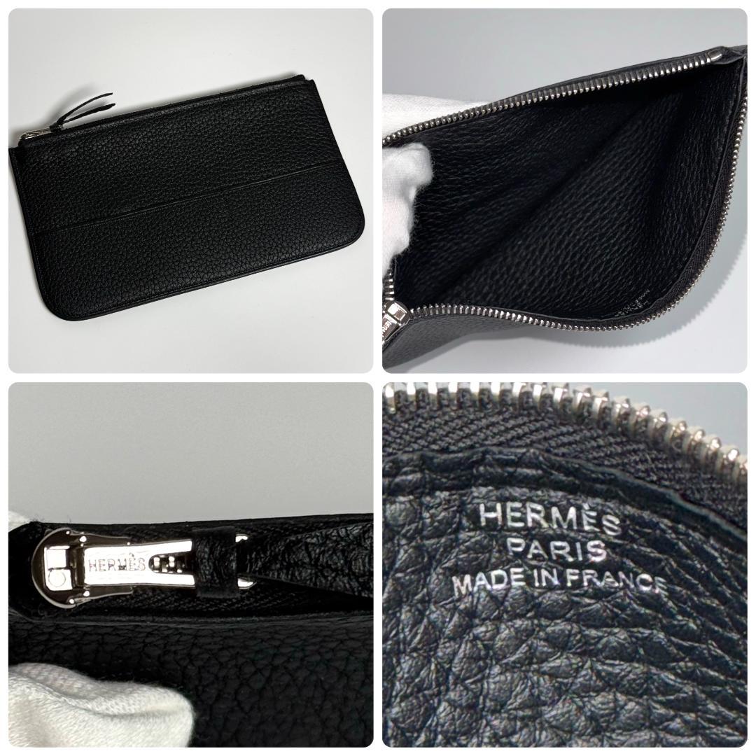 美品 HERMES ブラック 長財布 エルメス ドゴン GM U刻 2022