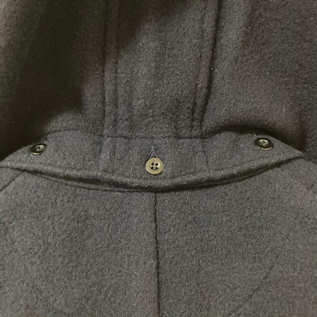 【美品】DANTON ウールモッサ フードコート 2WAYネイビー　XL 42